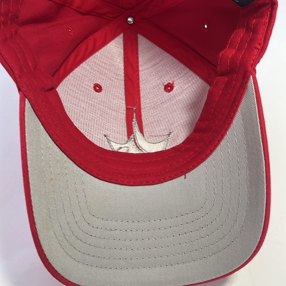 Paul Jr baseball hat SIGNED motorcycle american chopper red solid back size S/M - Picture 9 of 13